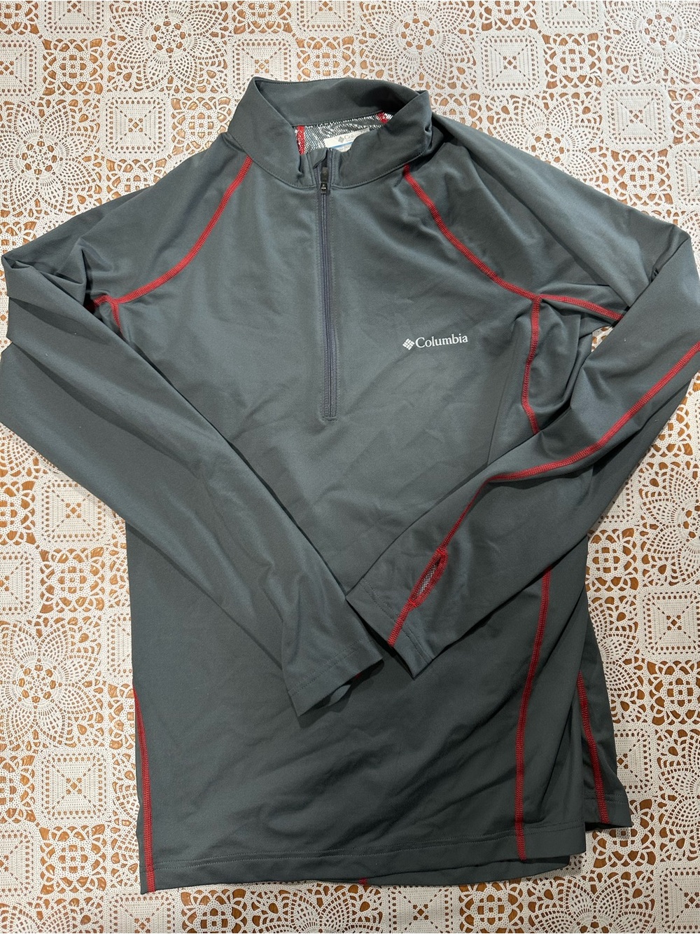 Columbia Omni-Heat Men’s XL Gray Quarter Zip Base Layer XM6320